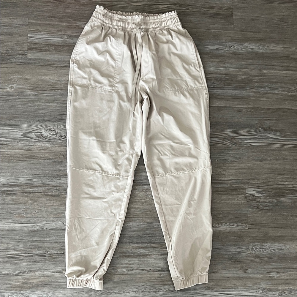 Abercrombie & Fitch Cream Track Pants